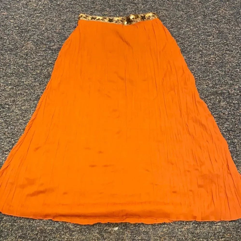 Worthington Burnt Orange Sequenced Skirt sz. S